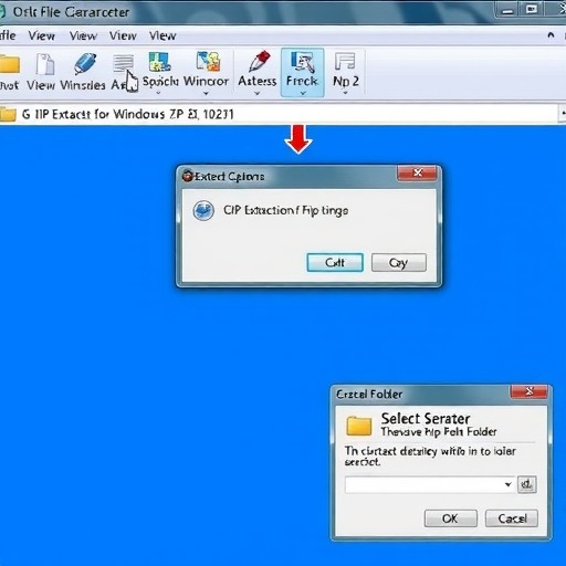 windows 7系统zip格式文件怎么解压出来而不是直接提取出来(图1) windows 7系统zip格式文件怎么解压出来而不是直接提取出来(图1)