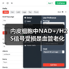 内皮细胞中NAD+/H2S信号受损是血管老化的可逆性原因(图1) 内皮细胞中NAD+/H2S信号受损是血管老化的可逆性原因(图1)