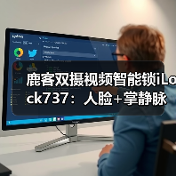 鹿客双摄视频智能锁iLock737:人脸+掌静脉识别(图1) 鹿客双摄视频智能锁iLock737:人脸+掌静脉识别(图1)