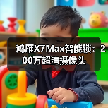 鸿雁X7Max智能锁：200万超清摄像头(图4)