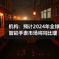 机构：预计2024年全球智能手表市场将同比增长5%(图3)