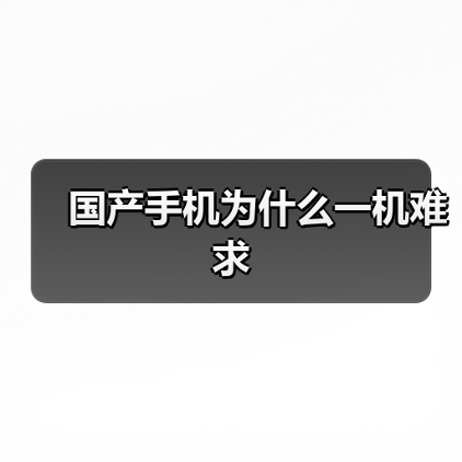 国产手机为什么一机难求(图3)