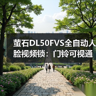 萤石DL50FVS全自动人脸视频锁：门铃可视通话，3D人脸识别(图1)