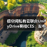 极空间私有云联合UnifyDrive亮相CES：发布全球首款大语言模型 AI NAS(图1)
