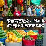 荣耀高管透露：Magic6系列全系已支持5.5G技术(图1)