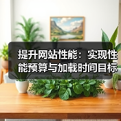 提升网站性能:实现性能预算与加载时间目标的关键策略(图2) 提升网站性能:实现性能预算与加载时间目标的关键策略(图2)