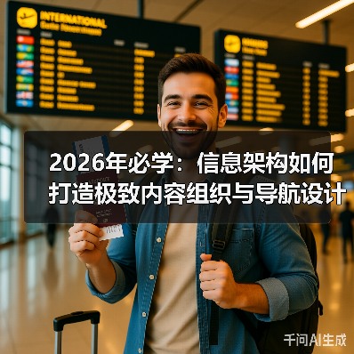 2026年必学:信息架构如何打造极致内容组织与导航设计(图2) 2026年必学:信息架构如何打造极致内容组织与导航设计(图2)