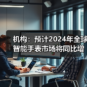 机构：预计2024年全球智能手表市场将同比增长5%(图1)