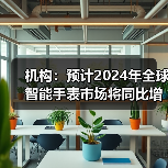 机构：预计2024年全球智能手表市场将同比增长5%(图4)