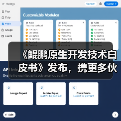 《鲲鹏原生开发技术白皮书》发布,携更多伙伴迈入原生开发新时代(图1) 《鲲鹏原生开发技术白皮书》发布,携更多伙伴迈入原生开发新时代(图1)
