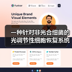 一种针对非光合细菌的光调节性细胞恢复系统(图1)