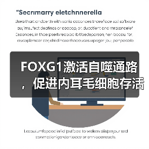 FOXG1激活自噬通路，促进内耳毛细胞存活，预防老年性耳聋(图4)