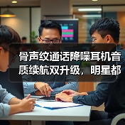 骨声纹通话降噪耳机音质续航双升级，明星都在用的黑科技！(图2)