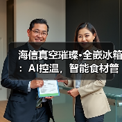 海信真空璀璨·全嵌冰箱：AI控温，智能食材管理(图2)