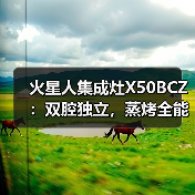 火星人集成灶X50BCZ：双腔独立，蒸烤全能(图2)