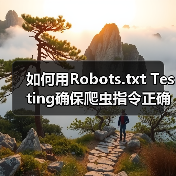 如何用Robots.txt Testing确保爬虫指令正确,精准控制搜索引擎抓取(图2) 如何用Robots.txt Testing确保爬虫指令正确,精准控制搜索引擎抓取(图2)