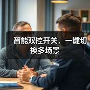 智能双控开关,一键切换多场景(图1) 智能双控开关,一键切换多场景(图1)