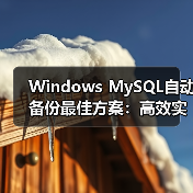 Windows MySQL自动备份最佳方案:高效实现方法推荐(图4) Windows MySQL自动备份最佳方案:高效实现方法推荐(图4)
