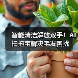 智能清洁解放双手！AI扫拖宝解决毛发困扰(图1)