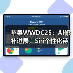 苹果WWDC25：AI修补进展，Siri个性化待时日 - 启芯极客视界