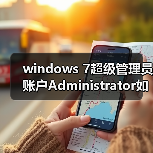 windows 7超级管理员账户Administrator如何开启?(图3)